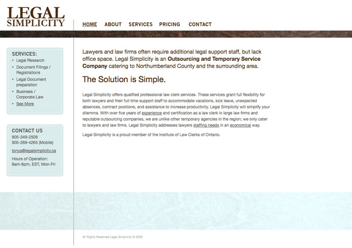 Legal Simplicity