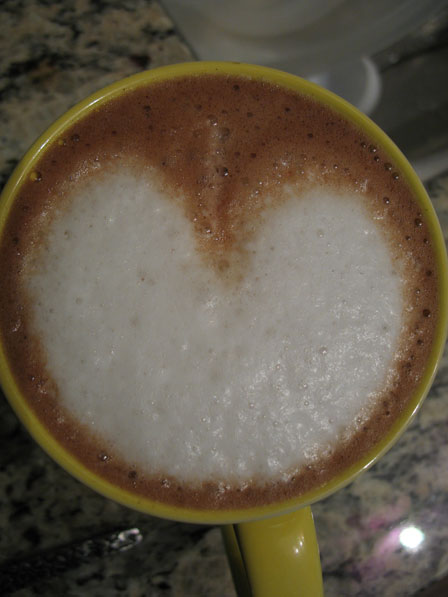 Apple foam art